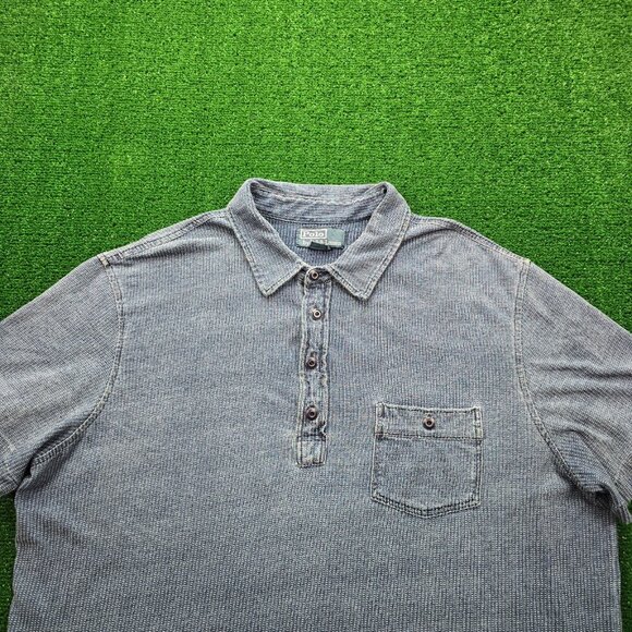 Polo‎ Ralph Lauren Polo Shirt Men XL Blue Short Sleeve Vintage Y2K Golf Preppy - Picture 2 of 7